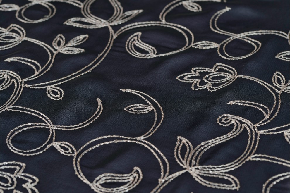 Embroidery on Chiffon - 23